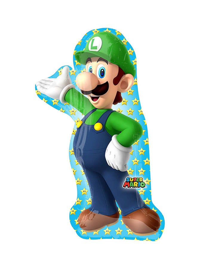 أناجرام بالون من القصدير مطبوع بشخصية ماريو ولويجي 38بوصة