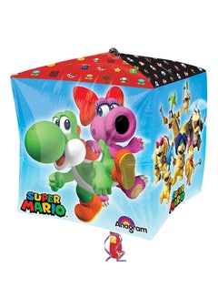 Anagram Super Mario Cubez Balloon G40 15inch Birthday Decorations Party Supplies 15inch 