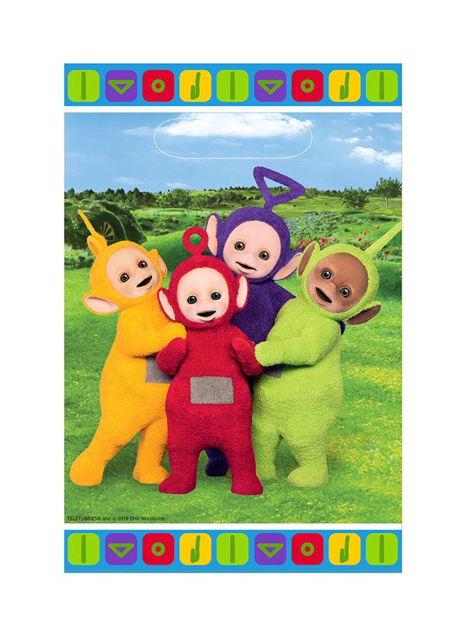 ريزكولر أكياس للحفلات بتصميم شخصيات مسلسل الرسوم المتحركة "Teletubbies" من 8 قطع 