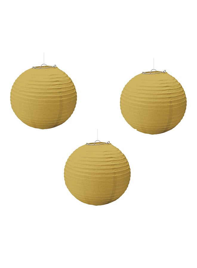 Amscan 3-Piece Round Lantern Set 24.1cm Decorations Party Supplies 24.1cm