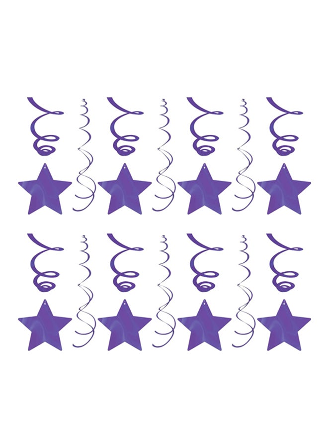 أمسكان زينة حفلات على شكل شهاب مع لولب من 30 قطعة - Image 1