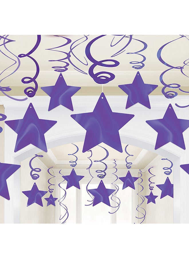 أمسكان زينة حفلات على شكل شهاب مع لولب من 30 قطعة - Image 2