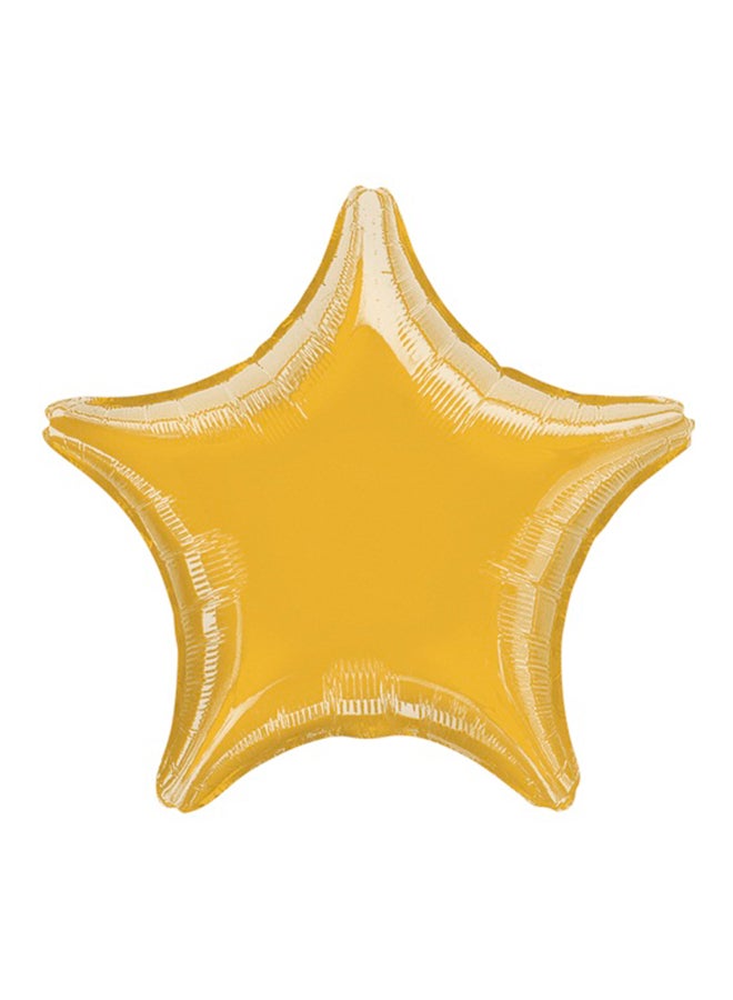 Anagram Lightweight Star Shaped Metallic Balloon 19inch Decorations Party Supplies 19inch 