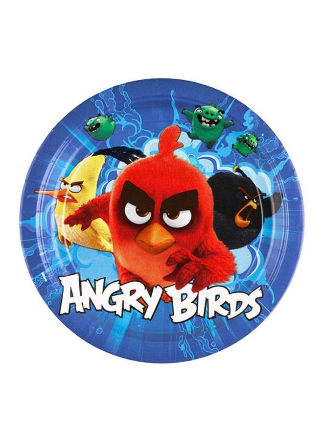أمسكان أطباق ورقية بطبعة من فيلم "Angry Birds" مكونة من 8 قطع 9بوصة