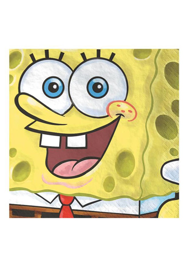 Amscan 16-Piece SpongeBob Tissue Set Tableware Party Supplies
