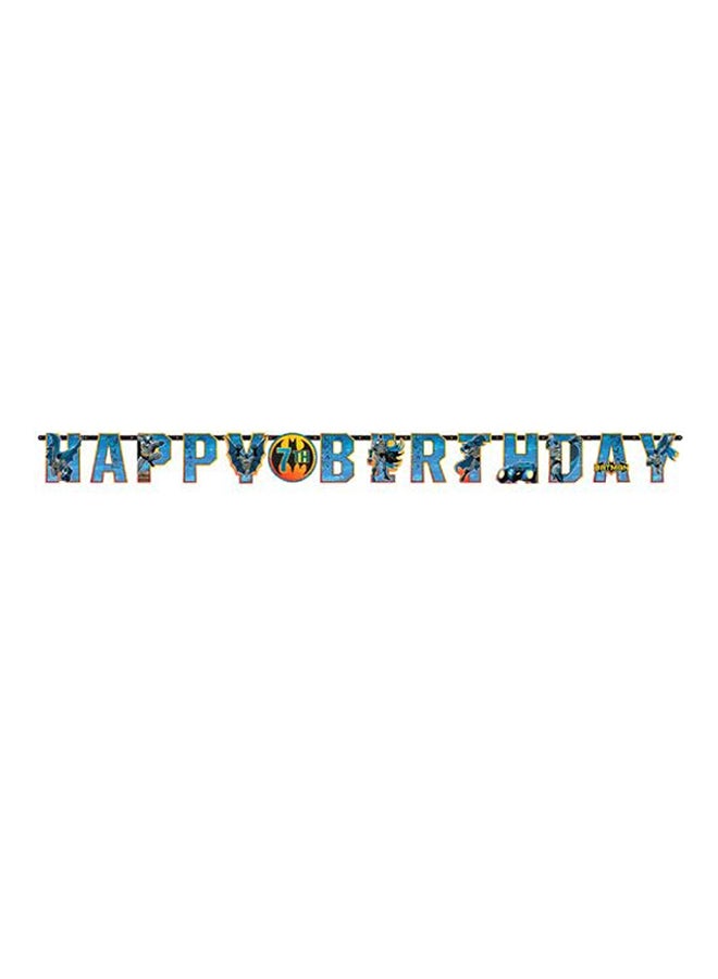 Amscan Jumbo Batman Themed Happy Birthday Letter Banner 10feet Birthday Decoration and Party Supplies 10feet