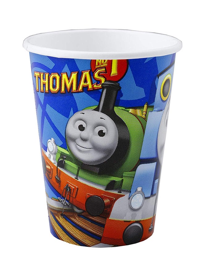 Riethmuller - 8-Piece Thomas And Friends Themed Cup Set 552158 266ml Kids Birthday Party Tableware, Party Supplies 266ml - Image 1