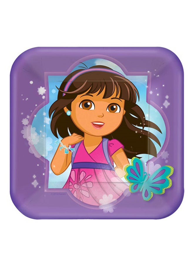 Amscan 8-Piece Printed Plate Set 7inch Kids Birthday Party Tableware, Party Supplies 7inch