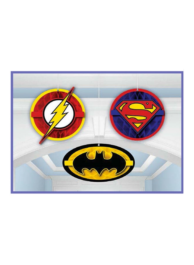 أمسكان طقم بنمط هوني كومب من فيلم Justice League مكون من 3 قطع