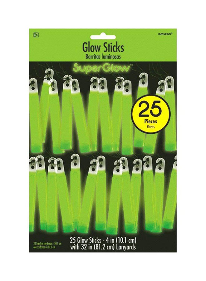 Amscan 25-Piece Luminous Glow Stick Set 4inch Party Accessories Party Supplies 4inch 