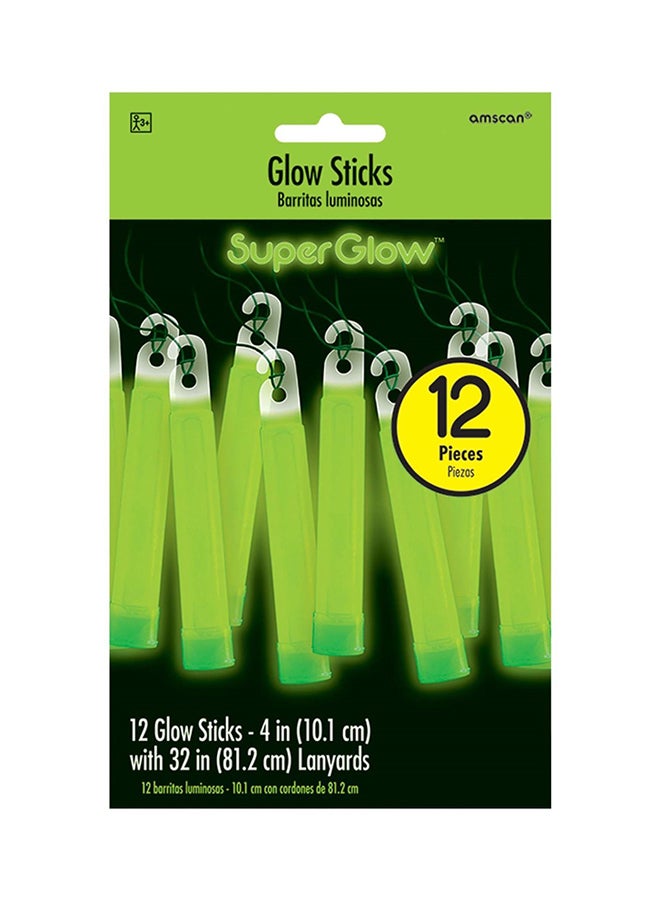 Amscan 12-Piece Luminous Glow Stick 4inch Party Favors Party Supplies 4inch