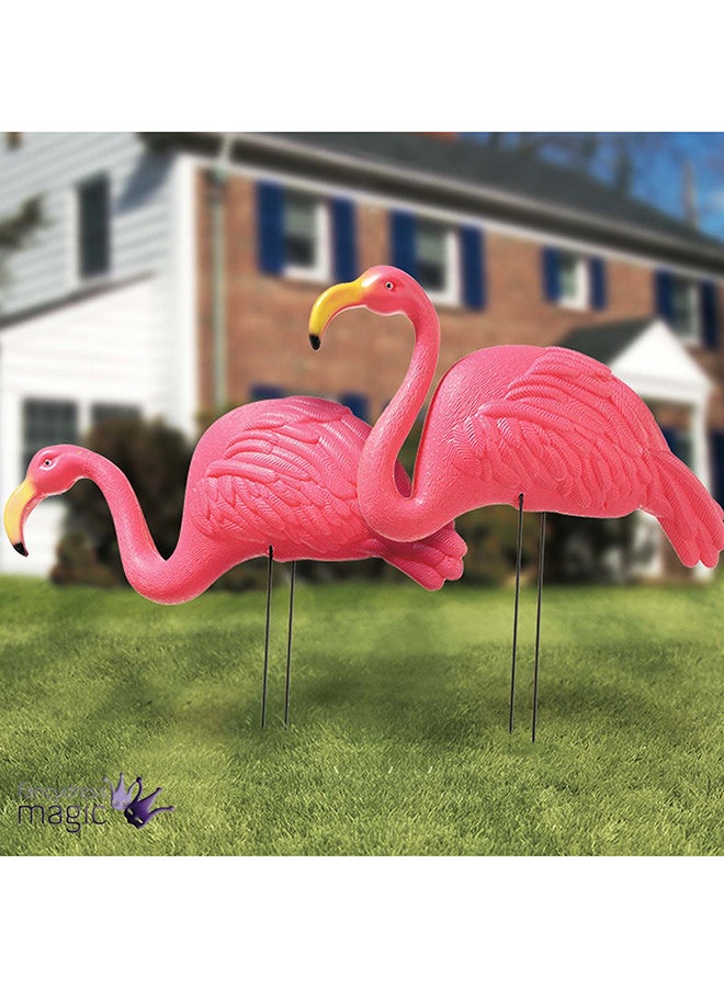 Amscan 2-Piece Flamingo Garden Stakes - Image 2