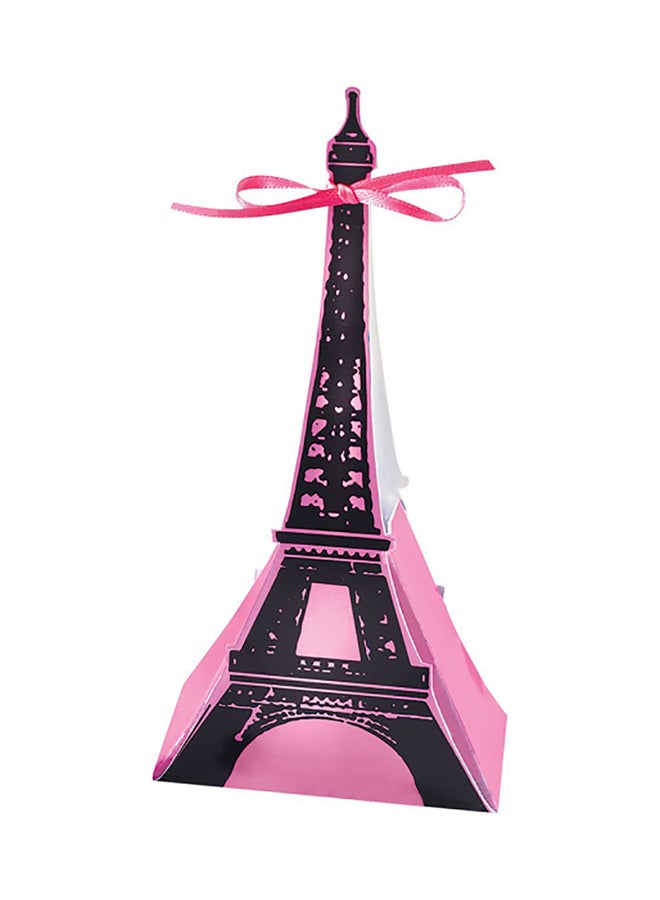 أمسكان مجموعة صندوق هدايا بشكل برج إيفل أداي إن باريس - 12 قطعة