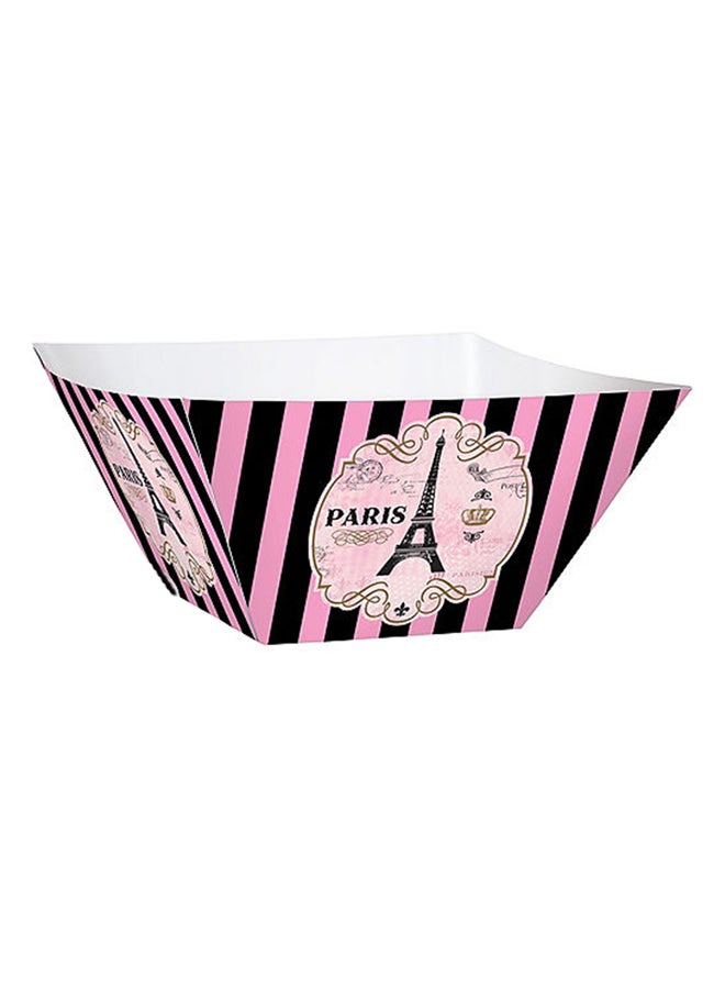 Amscan 3-Piece A Day In Paris Snack Bowl Large Theme Birthday Party Tableware, Party Supplies Large