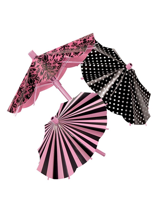 Amscan 3-Piece Set A Day In Paris Parasol Party Decoration Party Supplies