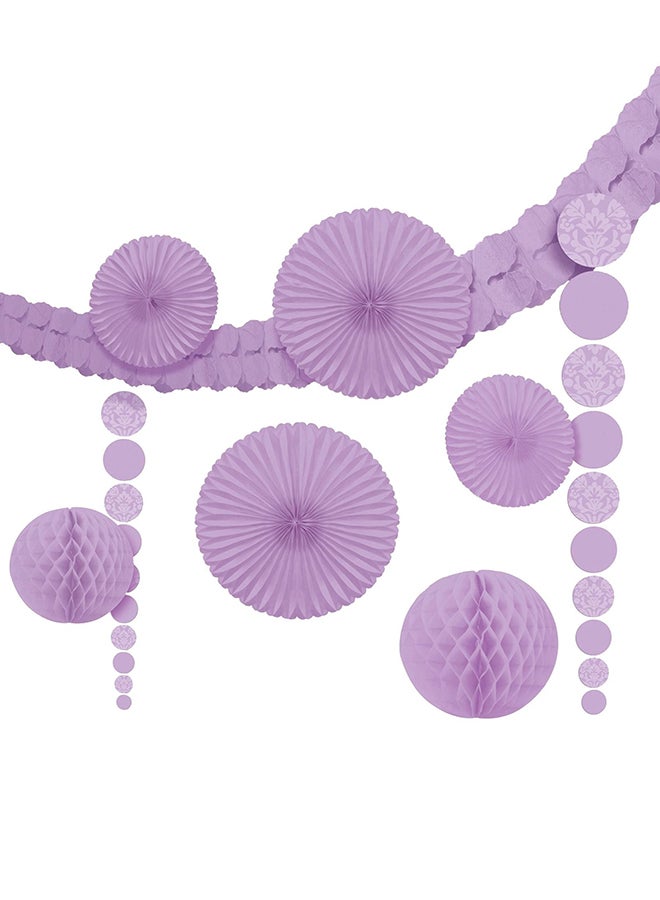 Amscan 9-Piece Damask Decorating Kit Party Supplies - Image 1