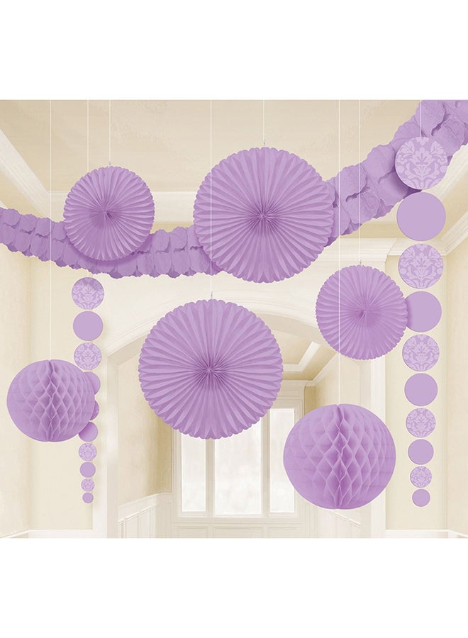 Amscan 9-Piece Damask Decorating Kit Party Supplies - Image 2