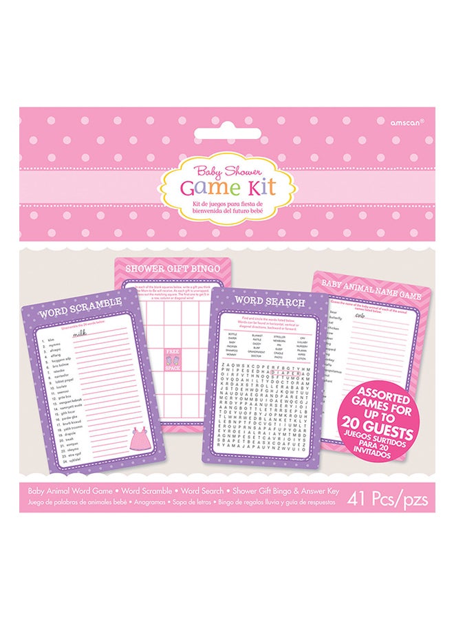 Amscan 41-Piece Baby Shower Game Kit Set Birthday Party Supplies