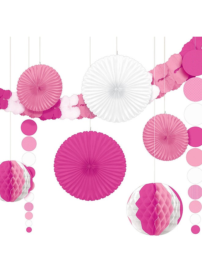 Amscan 9-Piece Paper Decorating Kit Set for Baby Showe Party Supplies