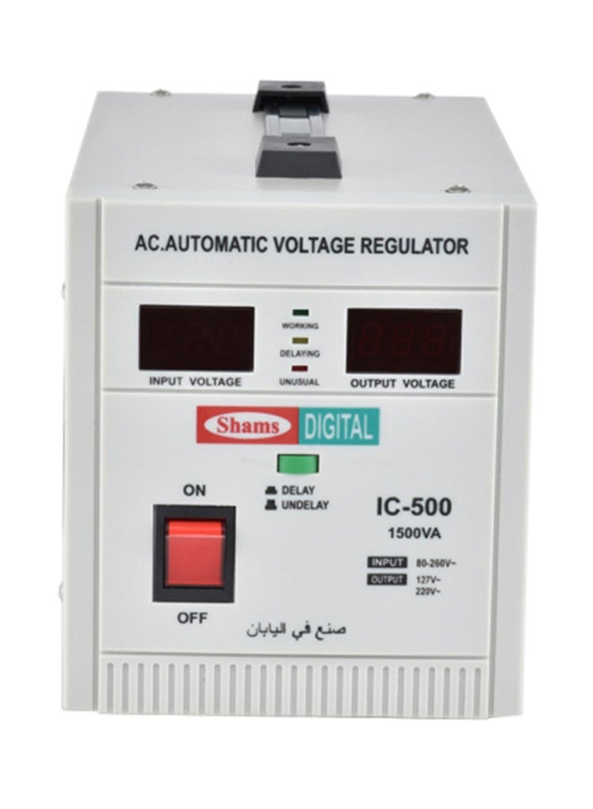 Shams AC Automatic Voltage Regulator White - Image 1