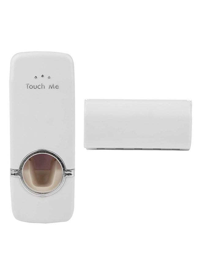 Toothpaste And Tooth Brush Holder White - Image 1