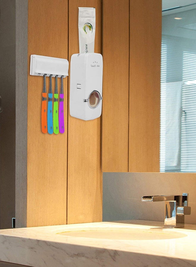 Toothpaste And Tooth Brush Holder White - Image 3