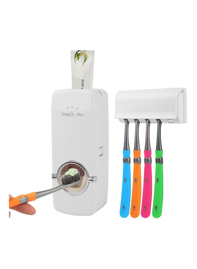 Toothpaste And Tooth Brush Holder White - Image 2