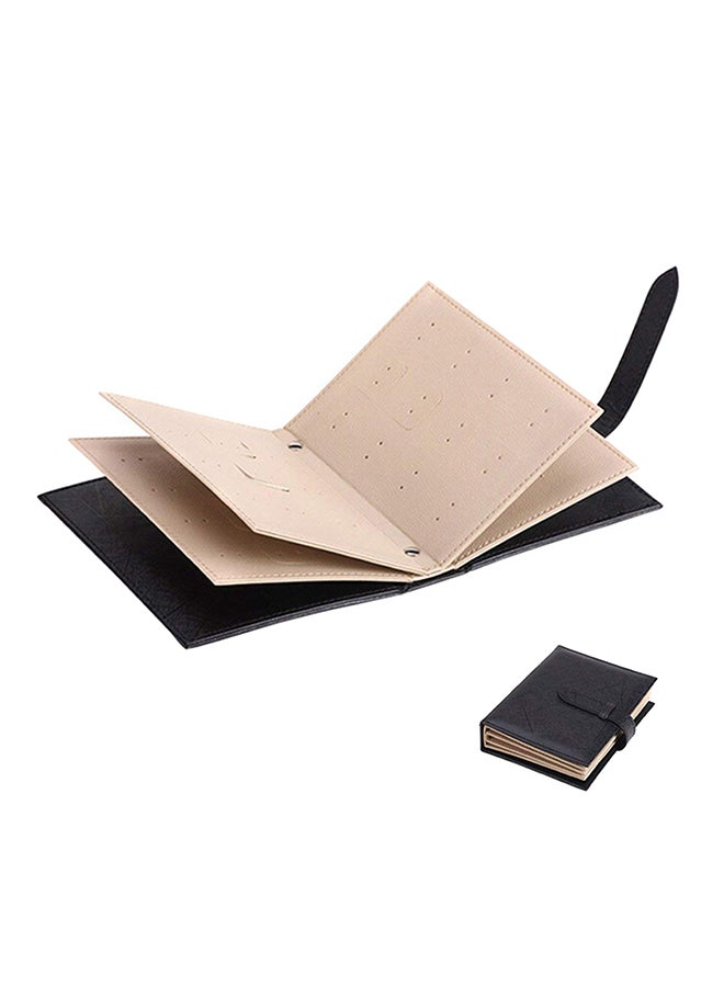 حقيبة تنظيم أقراط بتصميم كتاب - Image 1