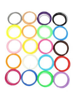 mkoem 20-Piece 3D Pen Filament Refills Multicolour 