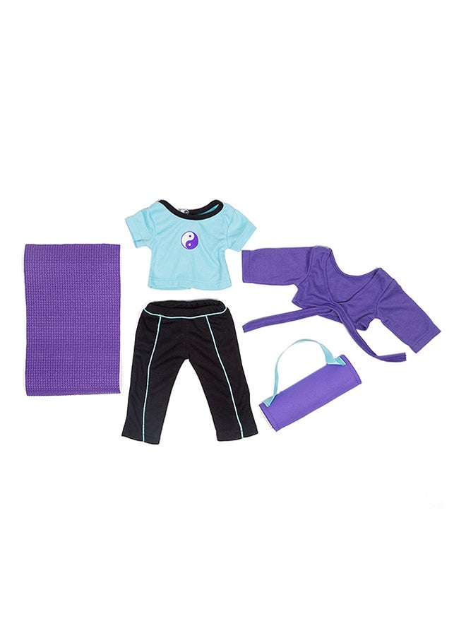 Dress Along Dolly Gymnastics Outfit Yoga Dress For American Girl Doll  - Image 1