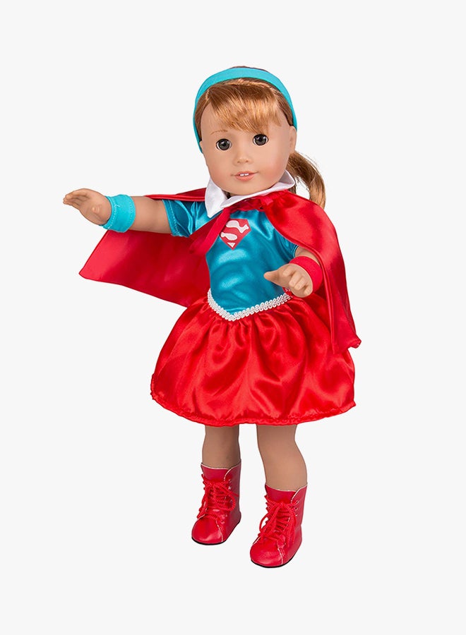 Dress Along Dolly 6-Piece Supergirl Inspired Doll Outfit Set  - Image 3