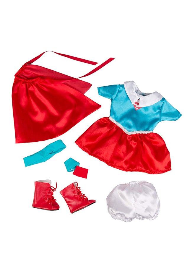 Dress Along Dolly 6-Piece Supergirl Inspired Doll Outfit Set  - Image 2