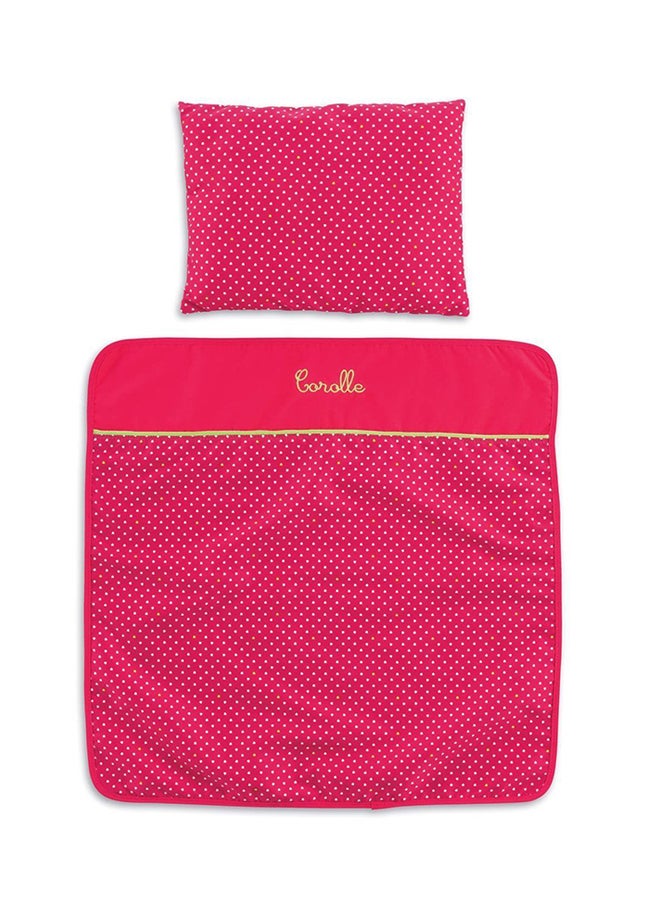 كورول طقم بطانية ووسادة للدمى - Image 1