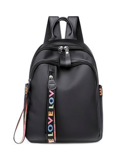 ZAYA Zipper Closure Backpack Black 