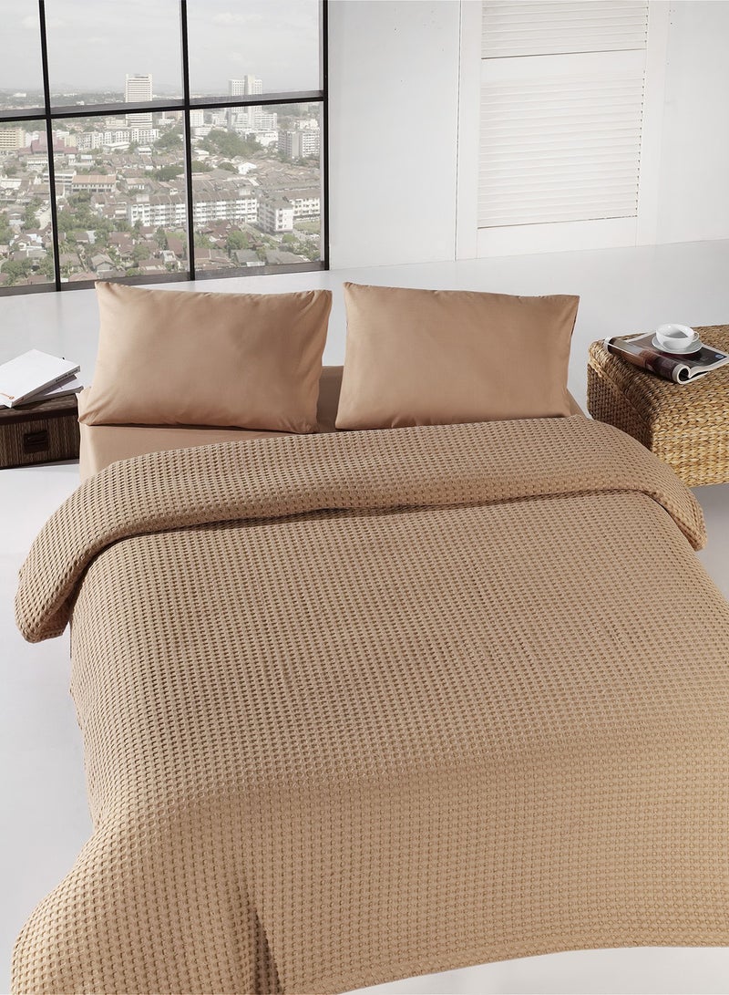 Eponj Home Single Pique cotton Brown 160x240cm 