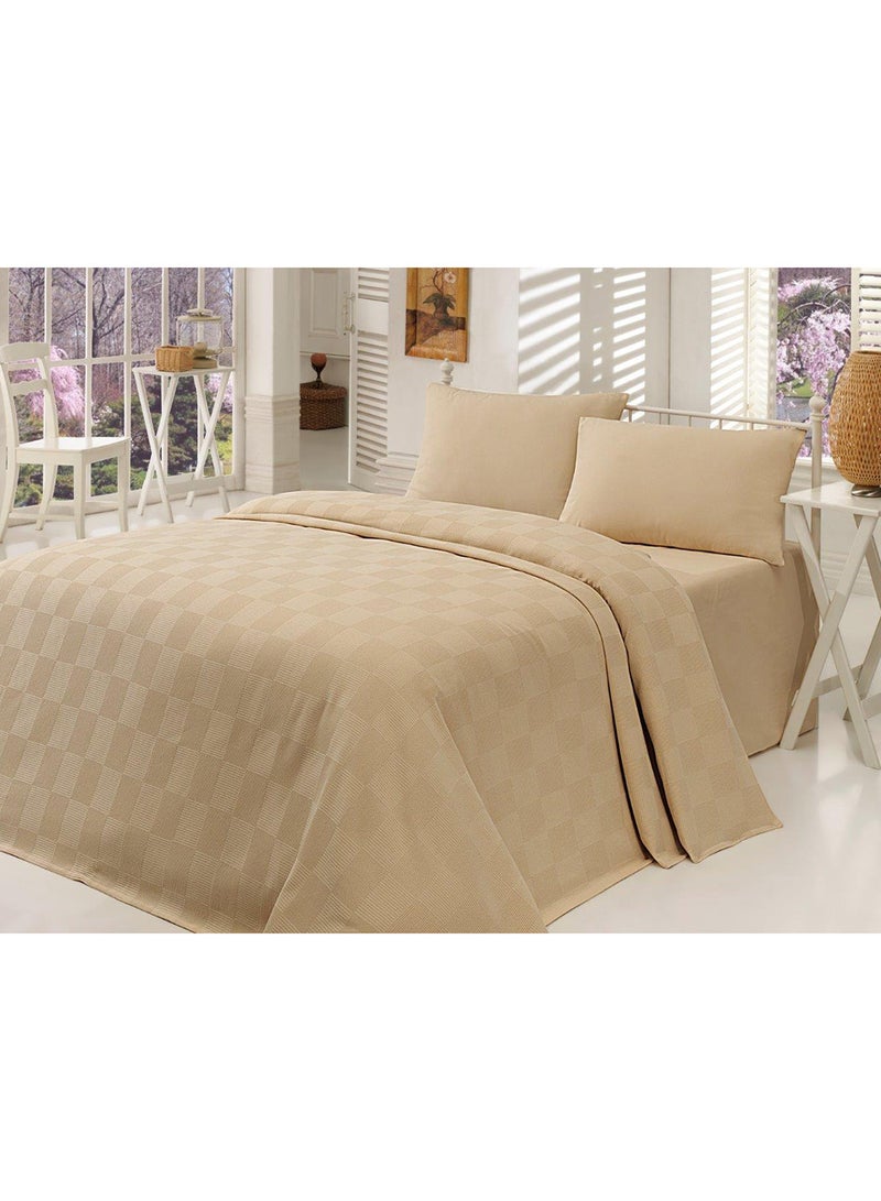 إيبونج هوم مفرش سرير مفرد cotton بيج 160x234سم 