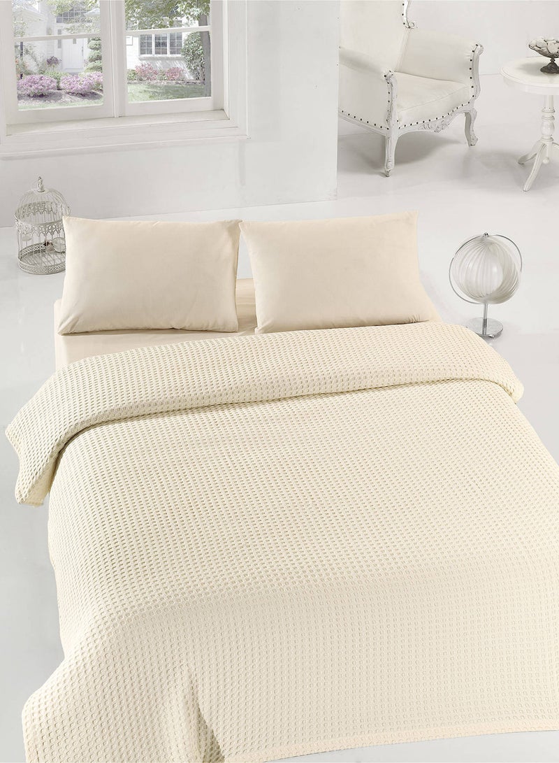Eponj Home Single Pique cotton Cream 160x235cm 