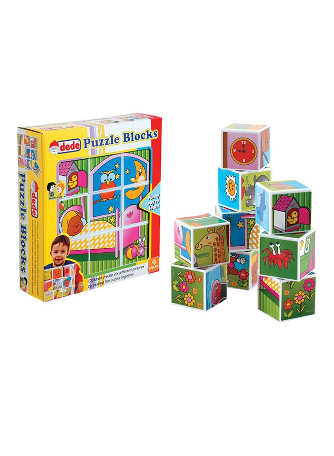 dede 9-Piece Puzzle Blocks Set