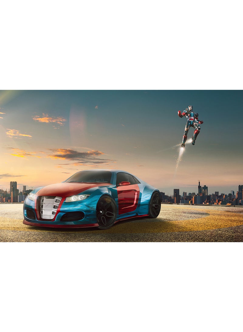 War Machine Car Wall Art Canvas Print Multicolour 70x44x3.5cm - Image 1