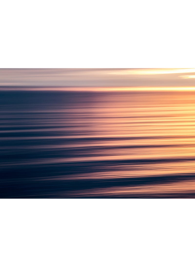 Ocean Minimal Wall Art Canvas Print Multicolour 100x67x3.5cm