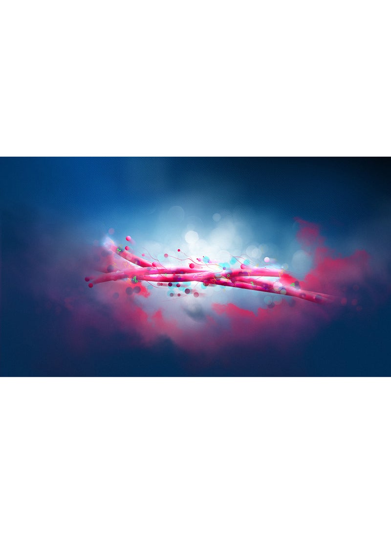 Generic - Textured Wall Art Canvas Print Multicolour 50x28x3.5cm - Image 1