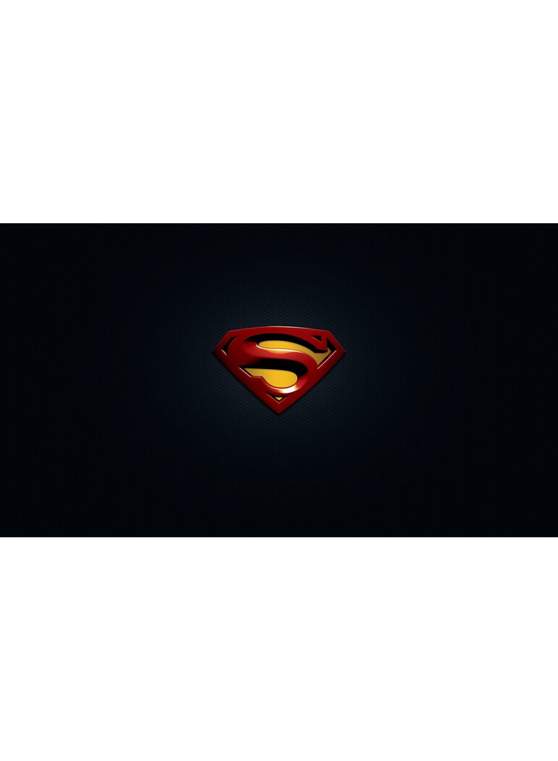 Generic - Superman Returns Logo Wall Art Canvas Print Multicolour 100x56x3.5cm - Image 1