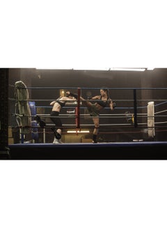 Tomb Raider Movie Alicia Vikander Doing Kick Boxing Wall Art Canvas Print Multicolour 50x28x3.5cm