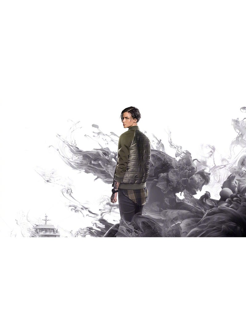 Generic - Ruby Rose As Jaxx Herd In The Meg Movie Wall Art Canvas Print Multicolour 70x39x3.5cm - Image 1