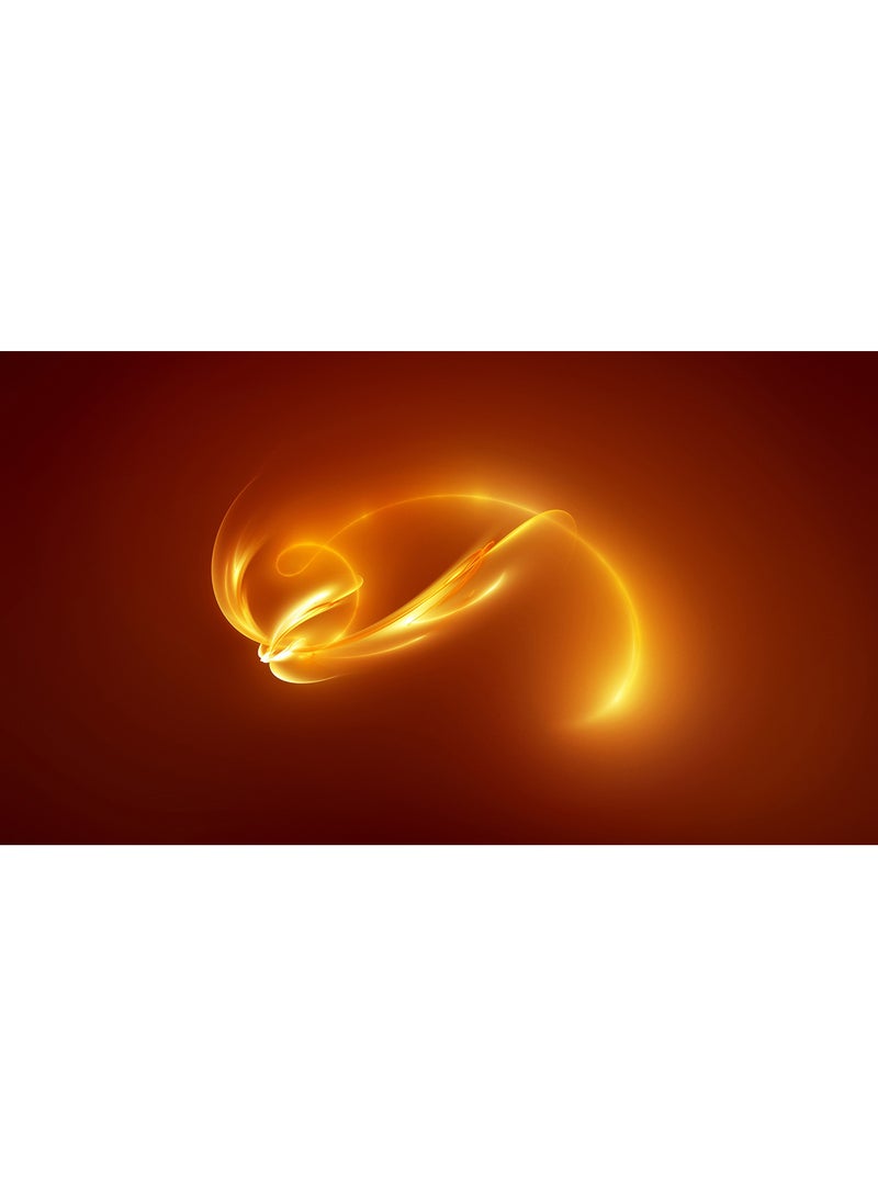 Orange Light Abstract Wall Art Canvas Print Multicolour 50x28x3.5cm  - Image 1
