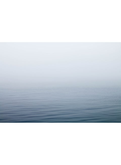 Ocean Under Fog Wall Art Canvas Print Multicolour 100x67x3.5cm