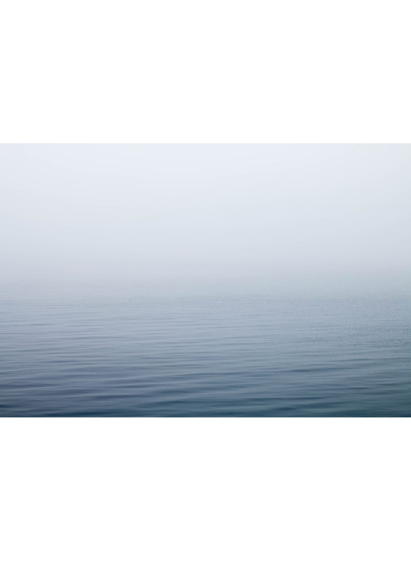 Ocean Under Fog Wall Art Canvas Print Multicolour 100x67x3.5cm