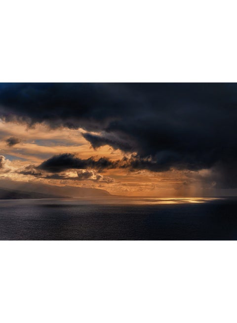 Clouds Over Ocean Wall Art Canvas Print Multicolour 100x67x3.5cm