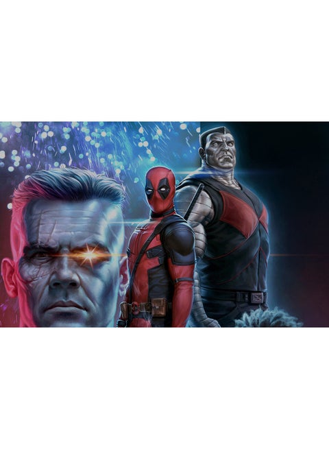 Deadpool 2 Wall Art Canvas Print Multicolour 70x44x3.5cm
