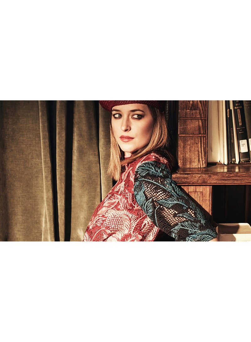 CanvasJet - Dakota Johnson Net A Porter Wall Art Canvas Print Multicolour 100x56x3.5cm - Image 1
